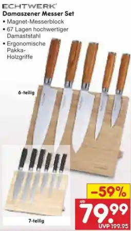Netto Marken-Discount ECHTWERK Damaszener Messer Set Angebot