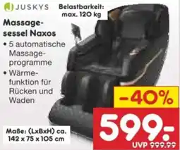Netto Marken-Discount JUSKYS Massagesessel Naxos Angebot