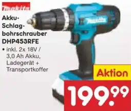 Netto Marken-Discount Makita Akku-Schlagbohrschrauber DHP453RFE Angebot