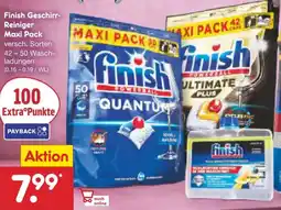 Netto Marken-Discount Finish Geschirr Reiniger Maxi Pack Angebot