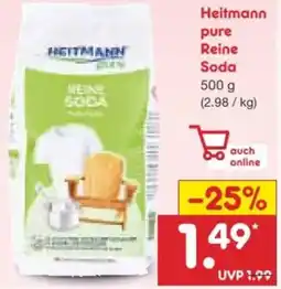 Netto Marken-Discount Heitmann pure Reine Soda Angebot