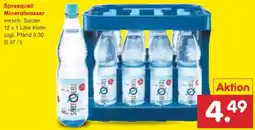Netto Marken-Discount Spreequell Mineralwasser Angebot