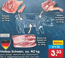 Netto Marken-Discount Halbes Schwein, ca. 40 kg Angebot
