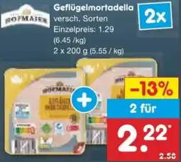 Netto Marken-Discount Hofmaier Geflügelmortadella Angebot