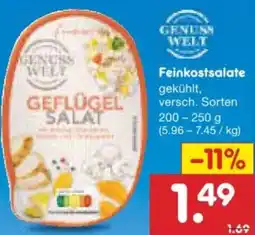 Netto Marken-Discount GENUSS WELT Feinkostsalate Angebot