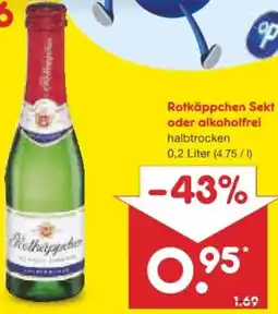 Netto Marken-Discount Rotkäppchen Sekt oder alkoholfrei Angebot
