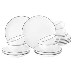 Netto Marken-Discount Seltmann Weiden Teeservice Lido Black Line 18er Set Angebot