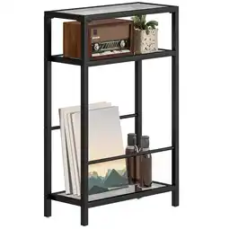 Netto Marken-Discount HOMCOM Beistelltisch Stahl, Hartglas Angebot