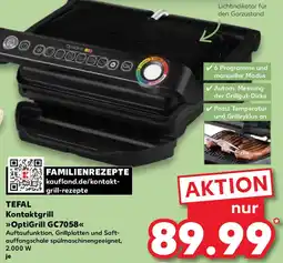 Kaufland TEFAL Kontaktgrill OptiGrill GC7058 Angebot