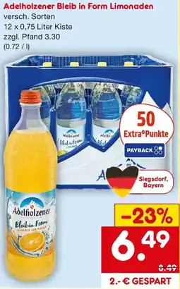 Netto Getränke Discount Adelholzener Bleib in Form Limonaden Angebot