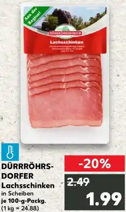 Kaufland DÜRRRÖHRSDORFER Lachsschinken Angebot