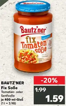 Kaufland BAUTZ'NER Fix Soẞe Angebot