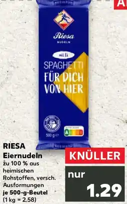 Kaufland RIESA Eiernudeln Angebot