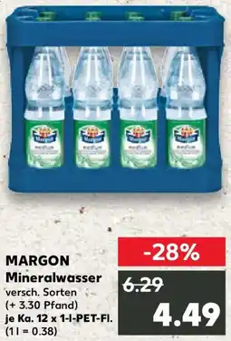 Kaufland MARGON Mineralwasser Angebot
