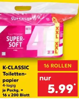 Kaufland K-CLASSIC Toilettenpapier Angebot