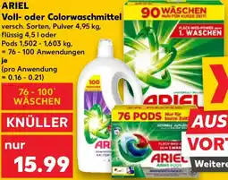 Kaufland ARIEL Voll- oder Colorwaschmittel Angebot
