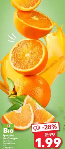 Kaufland Span./ital. Bio-Orangen Angebot