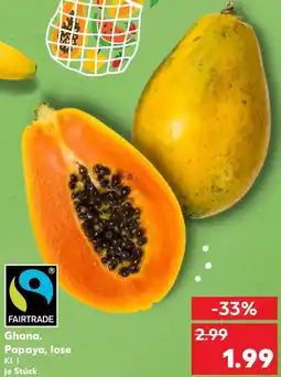 Kaufland Ghana. Papaya, lose Angebot