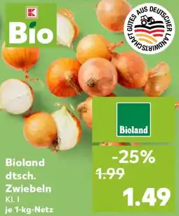 Kaufland Bioland dtsch. Zwiebeln Angebot