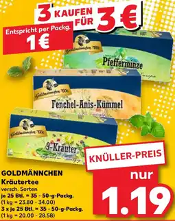 Kaufland GOLDMANNCHEN Kräutertee Angebot