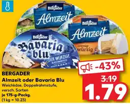 Kaufland BERGADER Almzeit oder Bavaria Blu Angebot
