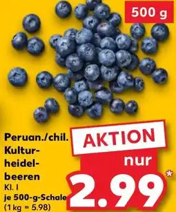 Kaufland Peruan./chil. Kulturheidelbeeren Angebot