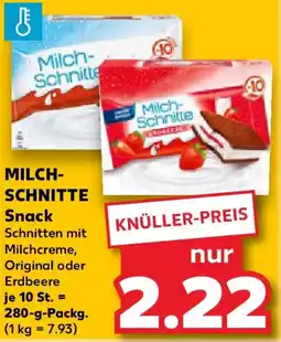 Kaufland MILCH-SCHNITTE Snack Angebot