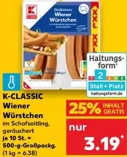 Kaufland K-CLASSIC Wiener Würstchen Angebot