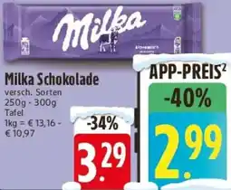 E-Center Milka Schokolade Angebot