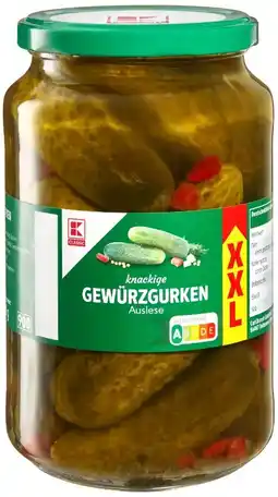 Kaufland K-Classic Gewürzgurken XXL Angebot