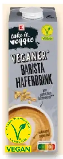 Kaufland K-Take It Veggie Barista Haferdrink vegan Angebot