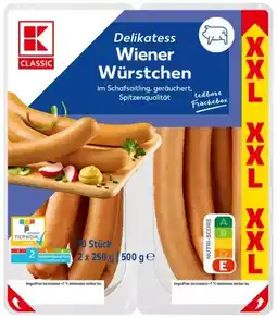 Kaufland K-Classic Wiener Würstchen XXL Angebot
