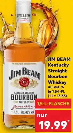 Kaufland JIM BEAM Kentucky Straight Bourbon Whiskey Angebot