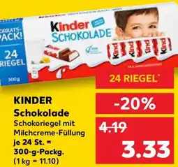 Kaufland KINDER Schokolade Angebot