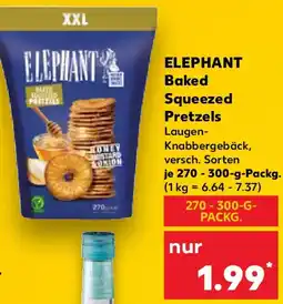 Kaufland ELEPHANT Baked Squeezed Pretzels Angebot
