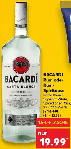 Kaufland BACARDI Rum oder Rum Spirituose Angebot
