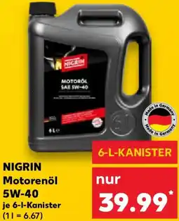 Kaufland NIGRIN Motorenöl 5W-40 Angebot