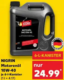 Kaufland NIGRIN Motorenöl 10W-40 Angebot