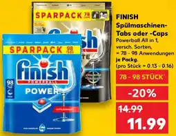 Kaufland FINISH Spülmaschinen Tabs oder Caps Angebot