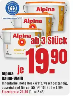B1 Discount Baumarkt Alpina Raum-Weiß Angebot