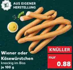 Kaufland Wiener oder Käsewürstchen Angebot