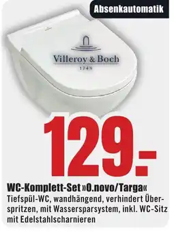 B1 Discount Baumarkt Villeroy & Boch WC-Komplett-Set »>0.novo/Targa«< Angebot