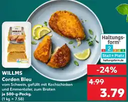 Kaufland WILLMS Cordon Bleu Angebot
