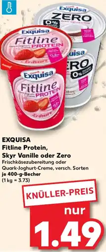 Kaufland EXQUISA Fitline Protein, Skyr Vanille oder Zero Angebot