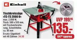 B1 Discount Baumarkt Einhell Tischkreissäge >>TC-TS 2000 U<< Angebot