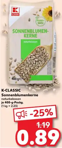 Kaufland K-CLASSIC Sonnenblumenkerne Angebot