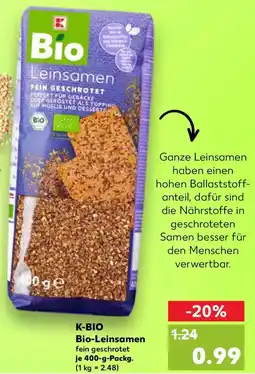 Kaufland K-BIO Bio-Leinsamen Angebot