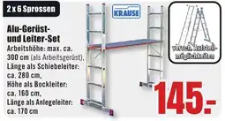 B1 Discount Baumarkt KRAUSE Alu-Gerüst- und Leiter-Set Angebot