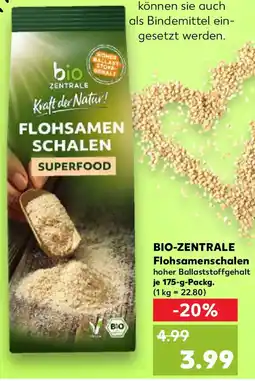 Kaufland BIO-ZENTRALE Flohsamenschalen Angebot