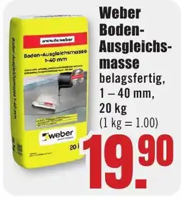 B1 Discount Baumarkt Weber Boden- Ausgleichs- masse Angebot